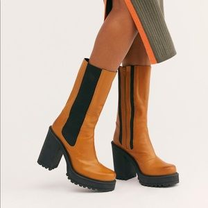Free People Tristan Chelsea Chunky Platform Boots